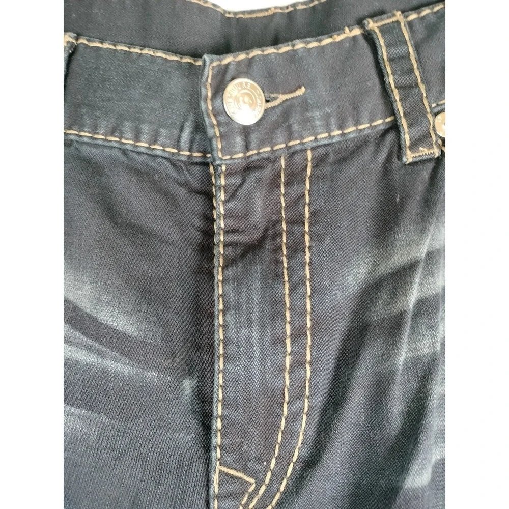 NWT True Religion Straight Flap Big T Jeans Men 42x32 (33) Moonlight Marble